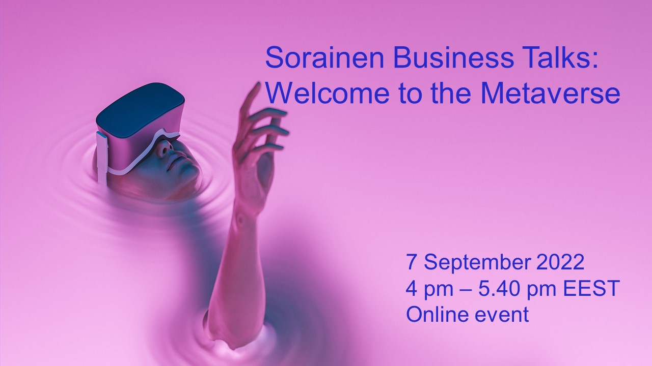 Sorainen Business Talks on Metaverse