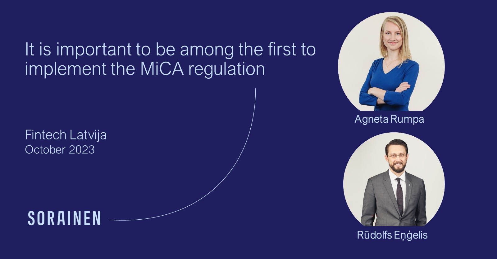 It is important to be among the first to adopt the MiCA regulation