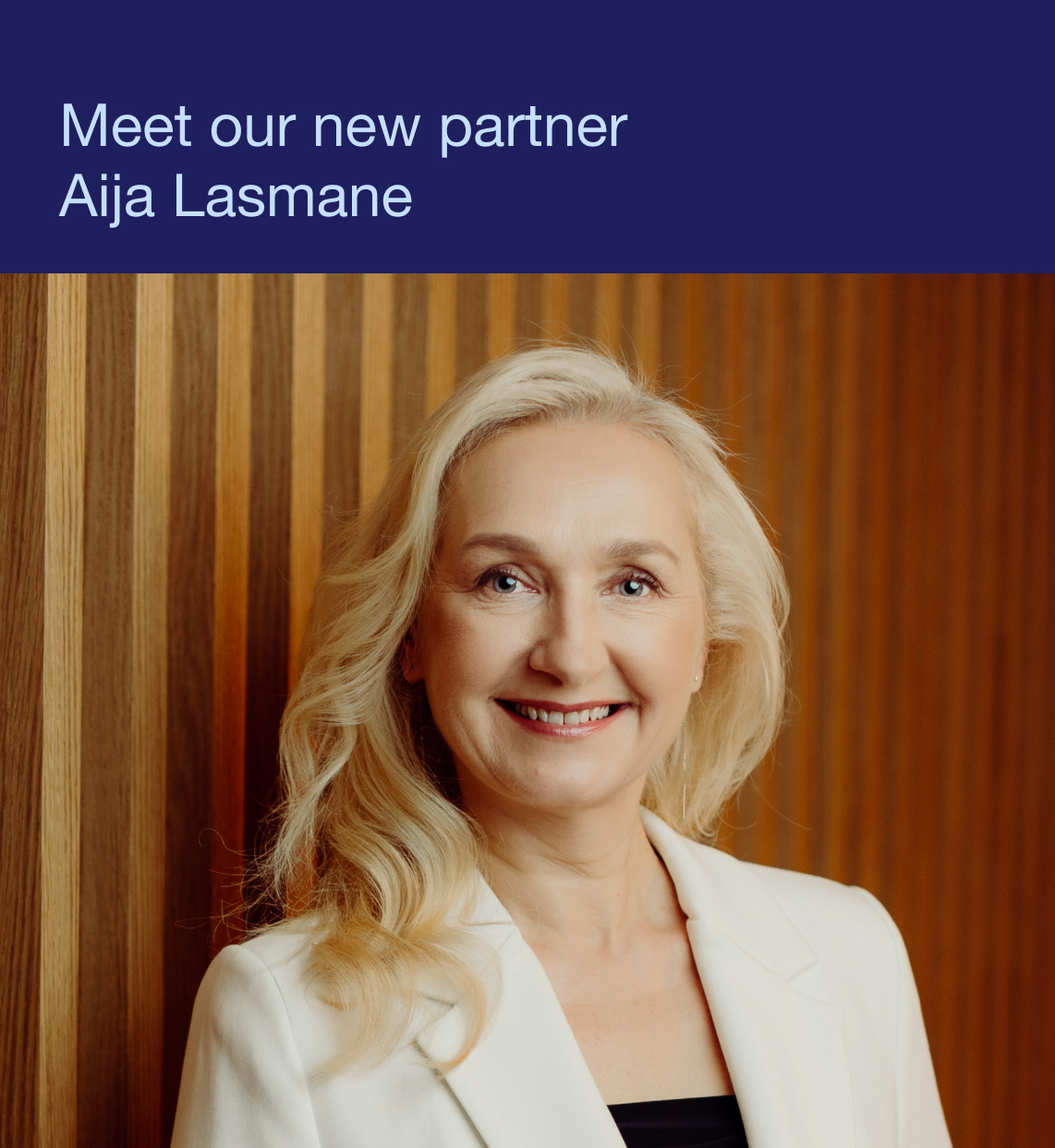 Aija Lasmane becomes partner