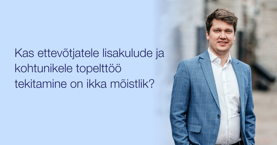 Kas ettevõtjatele lisakulude ja kohtunikele topelttöö tekitamine on ikka mõistlik? Fotol: Albert Linntam