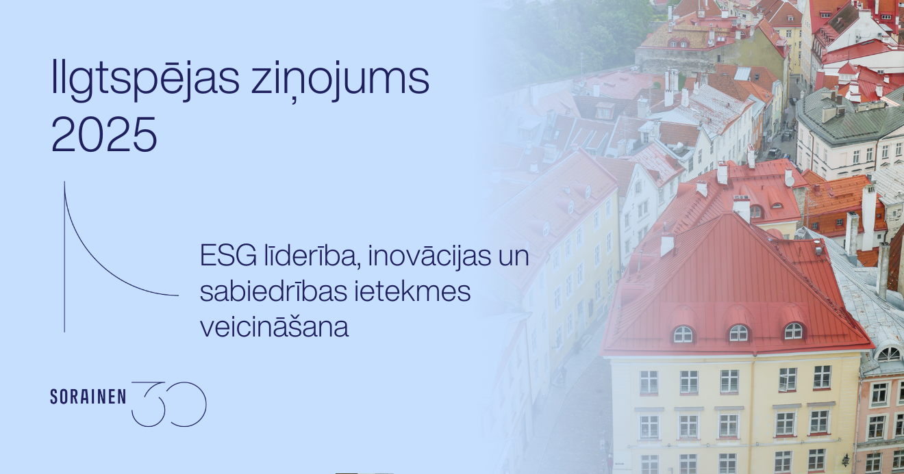 Sorainen Ilgtspējas ziņojums 2025