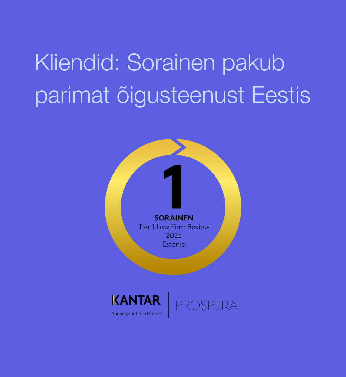 Kliendid: Sorainen pakub parimat õigusteenust Eestis