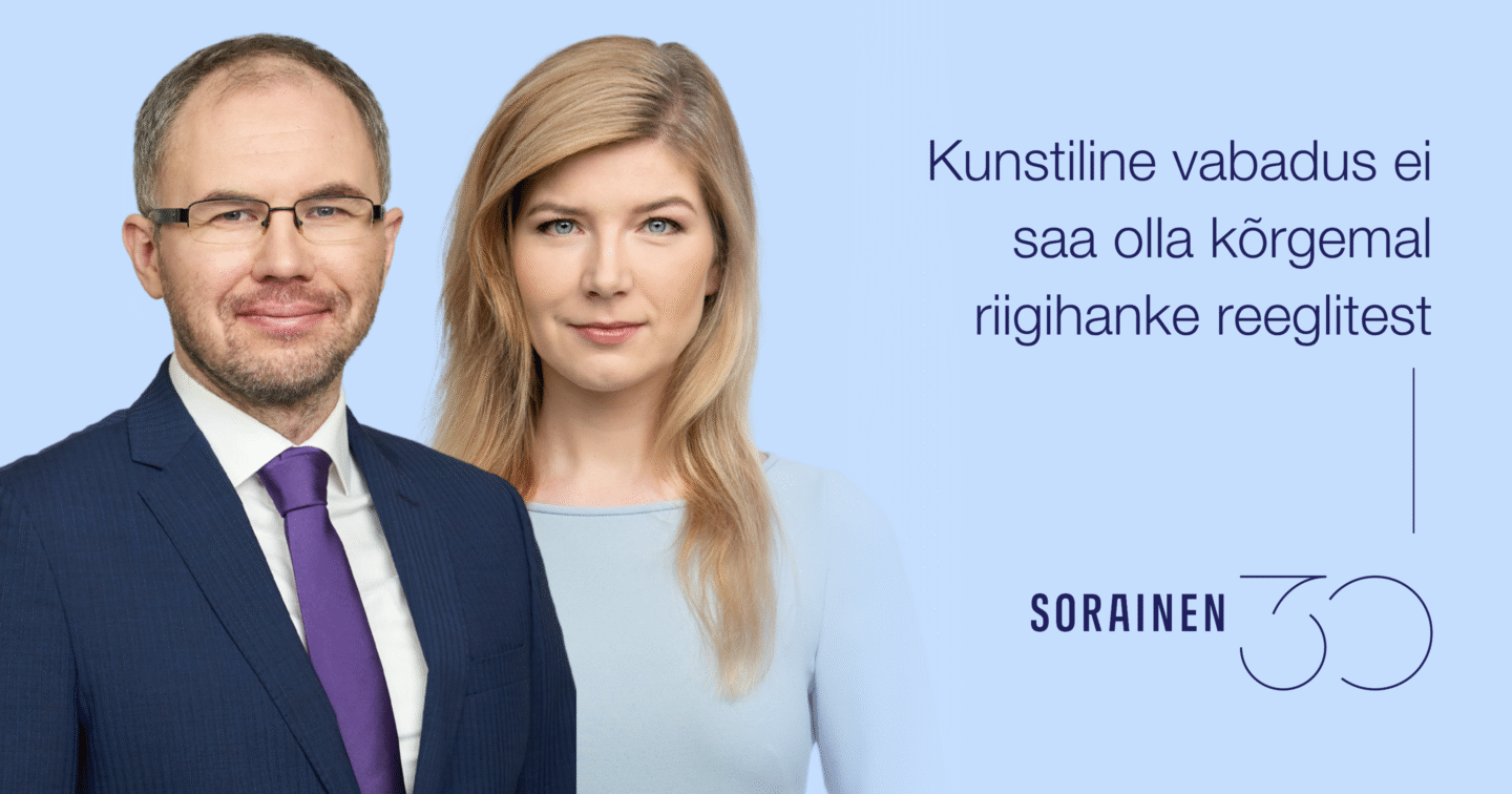 Kunstiline vabadus ei saa olla kõrgemal riigihanke reeglitest