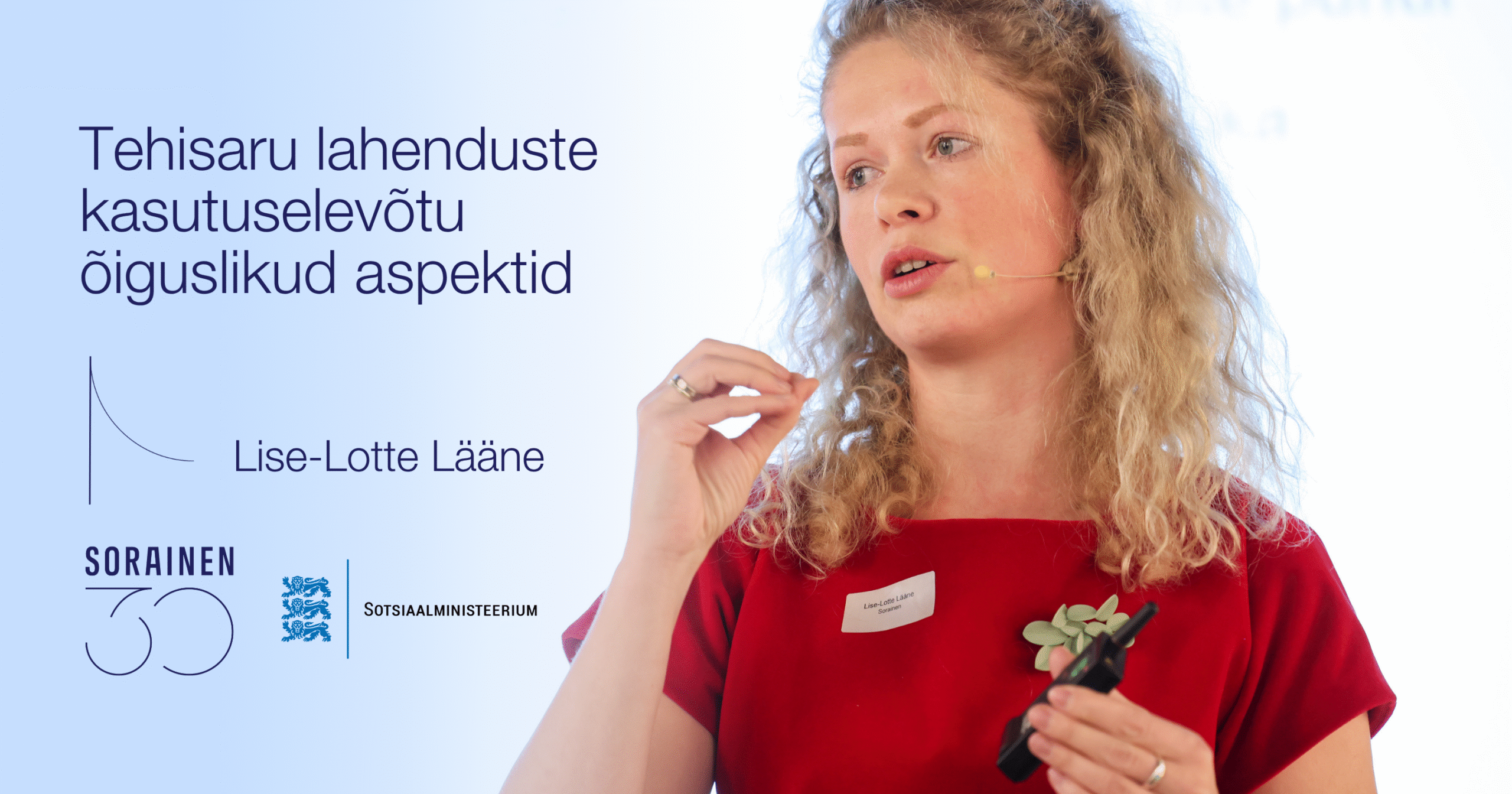 Tehisaru lahenduste kasutuselevõtu õiguslikud aspektid´: Lise-Lotte Lääne