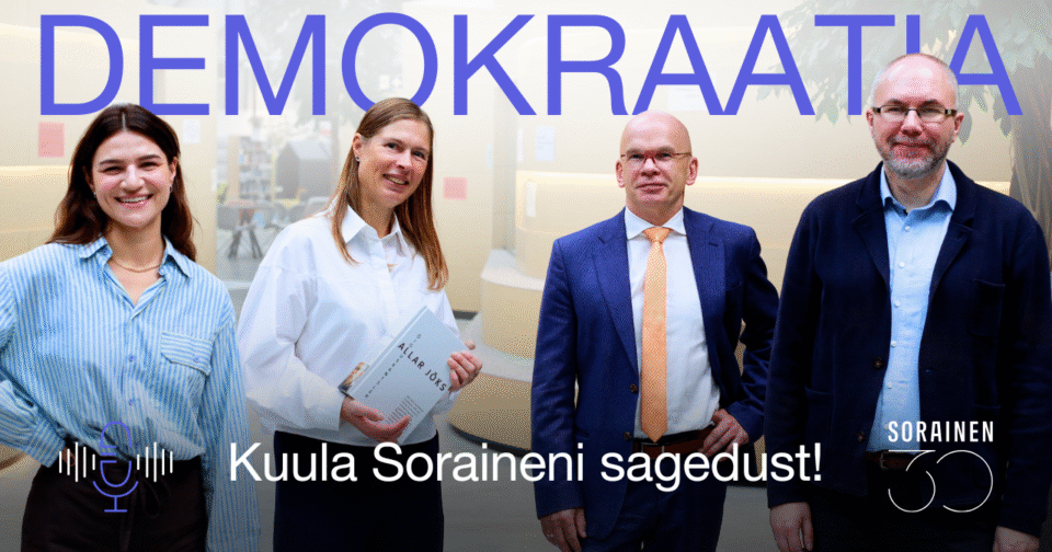 Helery Maidlas, Kersti Kaljulaid, Allar Jõks, Mario Sõrm. Demokraatia. Kuula Soraineni sagedust!