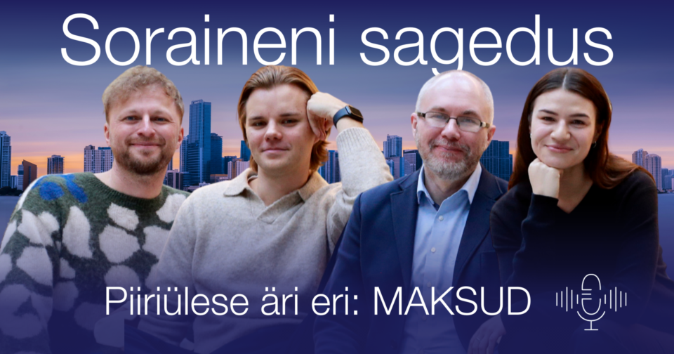 Soraineni sagedus piiriülese äri eri: maksud banner
