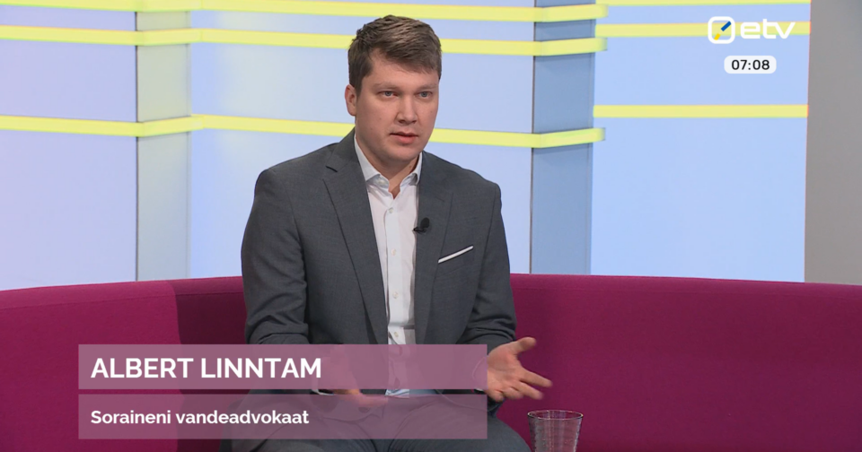 Soraineni vandeadvokaat Albert Linntam Terevisioonis 20.02.2026