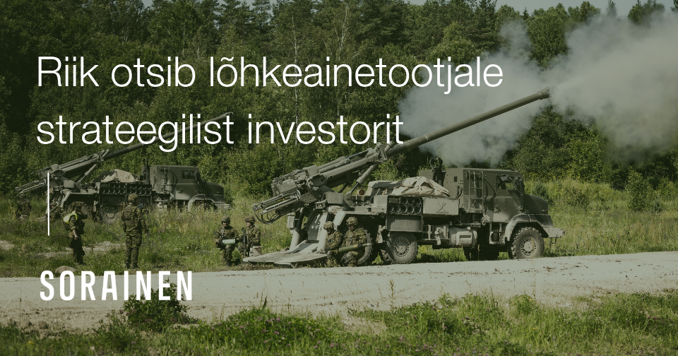 Riik otsib lõhkeainetootjale strateegilist investorit. Sorainen