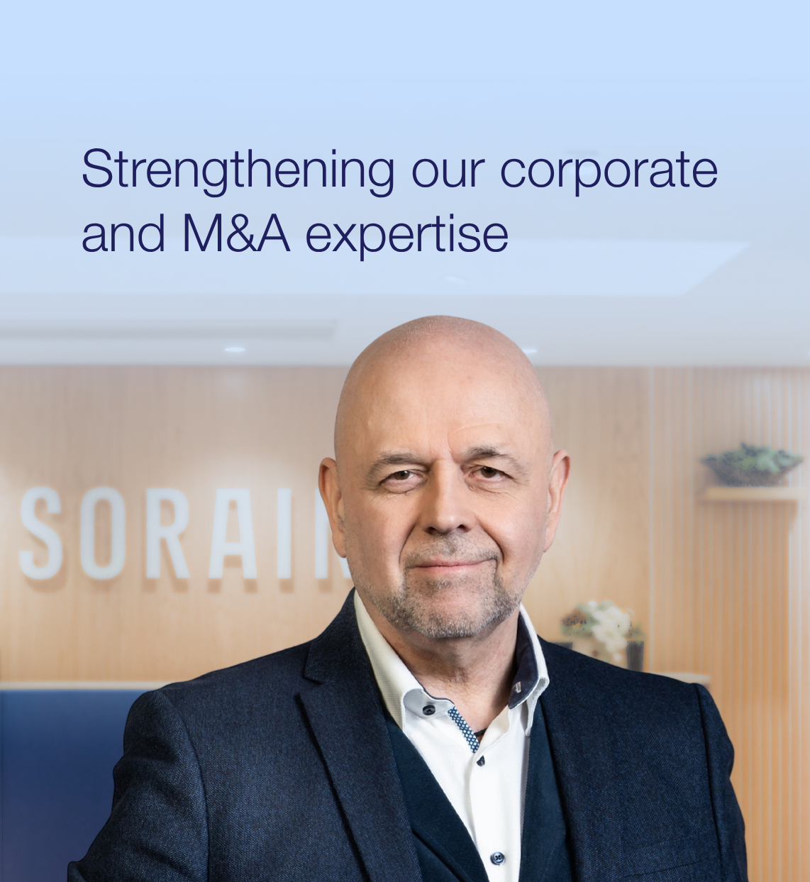 Strengthening our corporate and M&A expertise. Sven Papp
