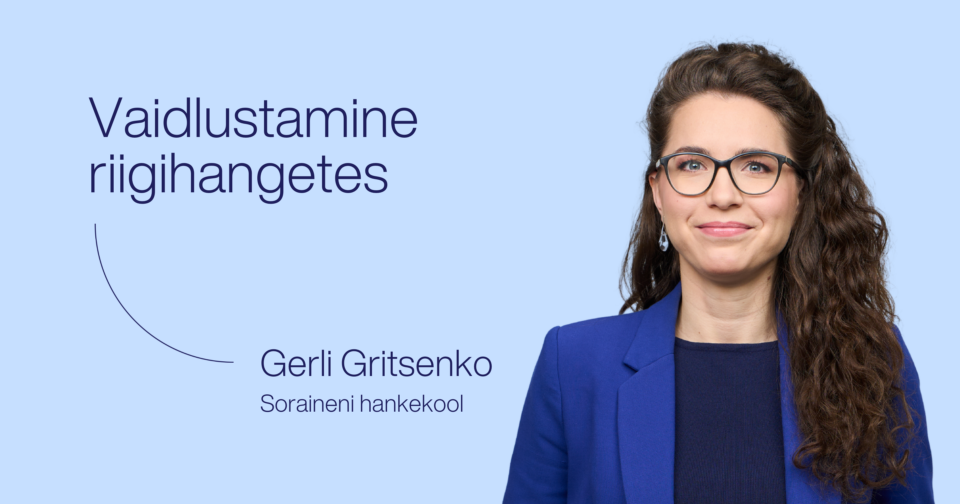 Vaidlustamine riigihangetes Gerli Gritsenko Soraineni hankekool